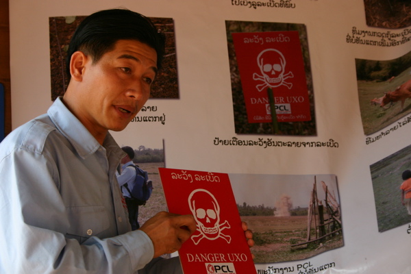 Yai, the interpreter who worked with Jim for seven years, photographed in a Lao school.
