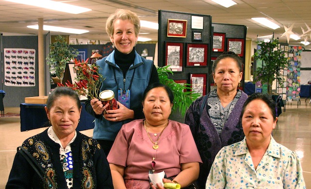 Marty Harris with Hmong elders in Wisconsin.